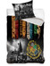 Harry Potter - Hogwarts with Crest and Houses Duvet Set - 140 x 200 cm