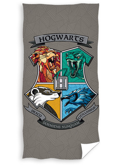 Harry Potter - Hogwarts Houses Towel - 70 x 140 cm