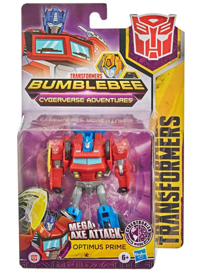 Transformers Cyberverse - Mega Axe Attack Optimus Prime Warrior Class