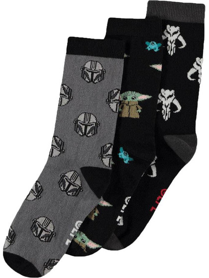 Star Wars: The Mandalorian - Socks 3-Pack Three Icons - 39-42