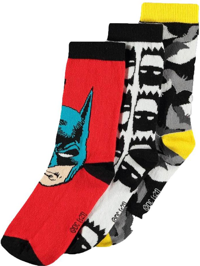 Läs mer om DC Comics - Socks 3-Pack Batman - 39-42