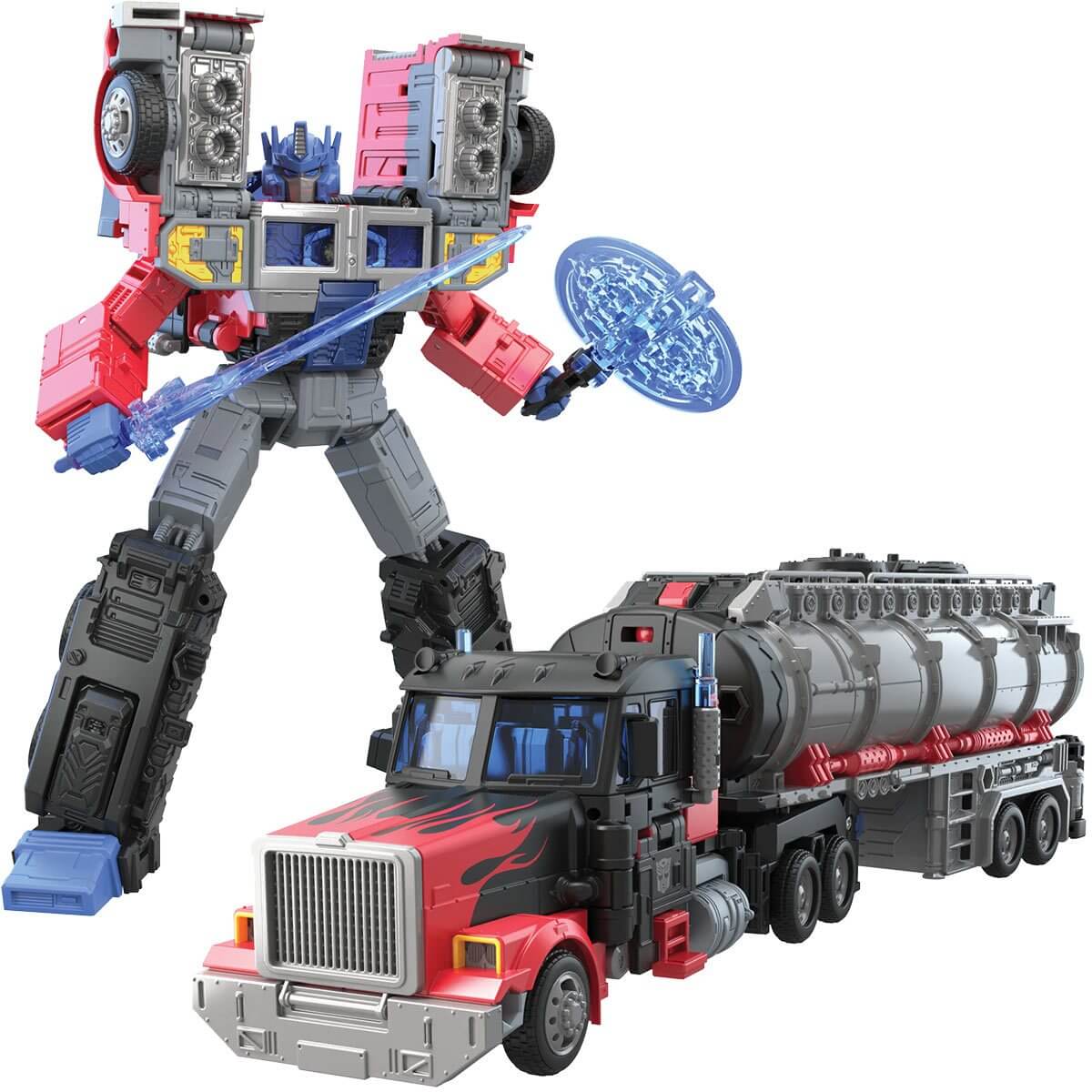 Läs mer om Transformers Legacy - Laser Optimus Prime Leader Class