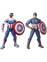 Marvel Legends Captain America - Sam Wilson & Steve Rogers 2-pack - SKADAD FÖRPACKNING