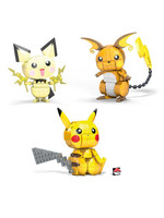 Pokémon - Mega Construx Construction Set - Pikachu Evolution Trio