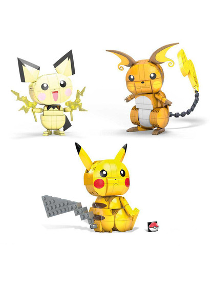 Pokémon - Mega Construx Construction Set - Pikachu Evolution Trio