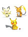 Pokémon - Mega Construx Construction Set - Pikachu Evolution Trio