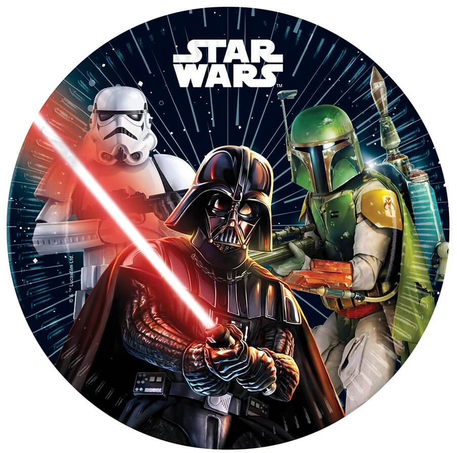 Läs mer om Star Wars - Darth Vader Paper Plates 8-Pack