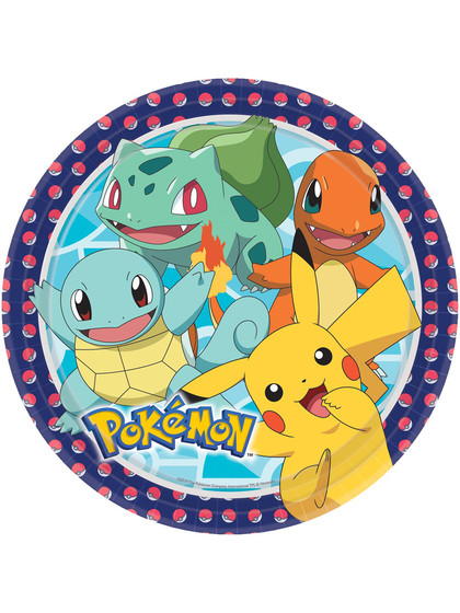 Pokémon -  Pokémon Paper Plates 8-Pack