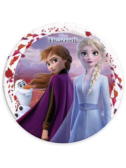 Frozen II - Elsa and Anna Paper Plates 8-Pack