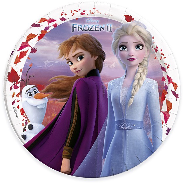 Läs mer om Frozen II - Elsa and Anna Paper Plates 8-Pack