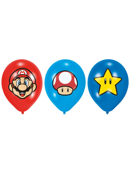 Super Mario - Balloons 6-Pack