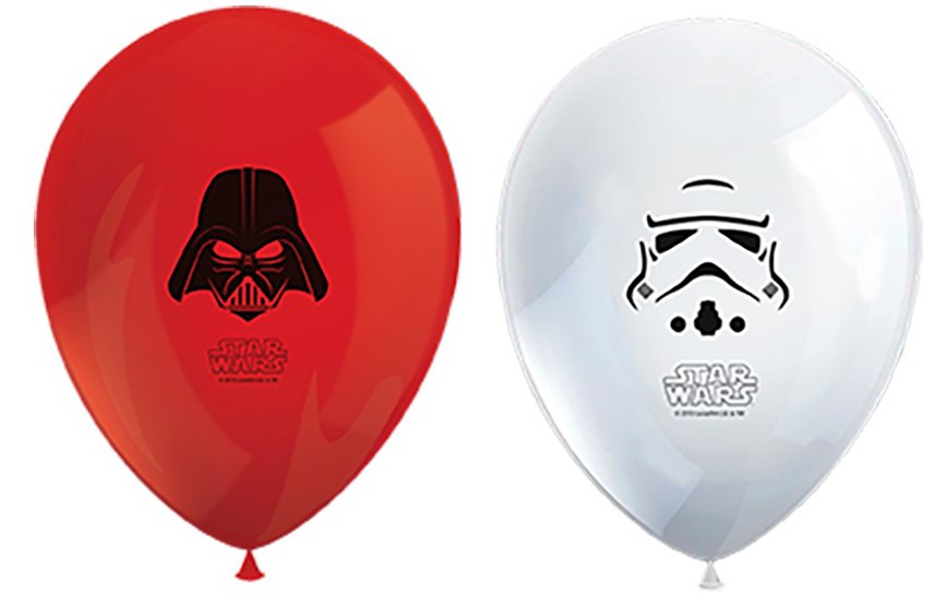 Läs mer om Star Wars - Darth Vader & Stormtrooper Balloons 8-Pack