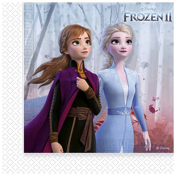Läs mer om Frozen II - Elsa and Anna Paper Napkins 20-Pack