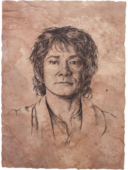 The Hobbit - Bilbo Baggins Art Print Portrait