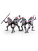 Turtles - Battle Damaged Turtles (Black & White) 4-Pack - BST AXN