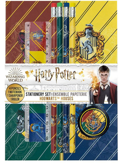 Harry Potter - Hogwarts Houses 6-Piece Stationary Set