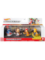 Hot Wheels - Mario Kart Mario, Donkey Kong, Diddy Kong, Orange Yoshi 4-Pack - 1/64