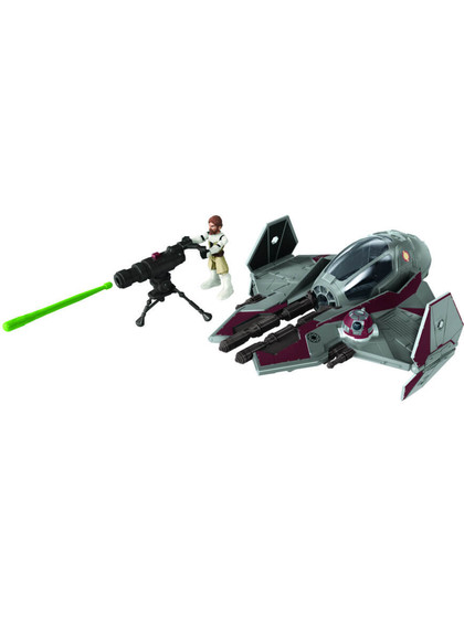 Star Wars Mission Fleet - Obi-Wan Kenobi with Jedi Starfighter