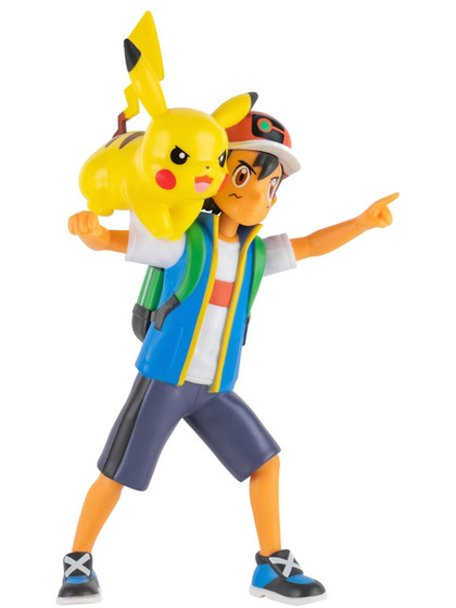 Pokémon - Ash + Pikachu Battle Feature Figure
