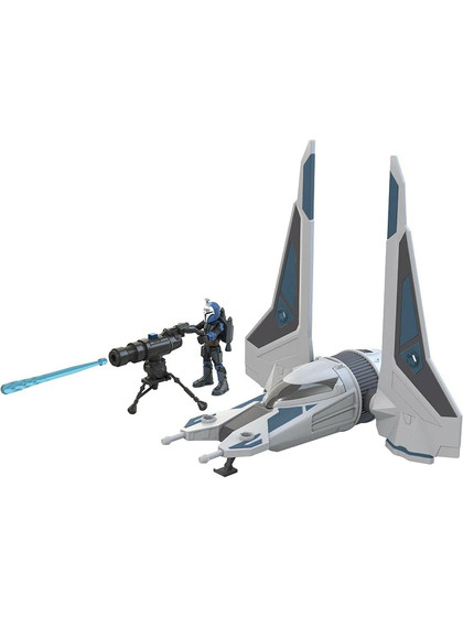 Star Wars Mission Fleet - Bo-Katan with Gauntlet Starfighter