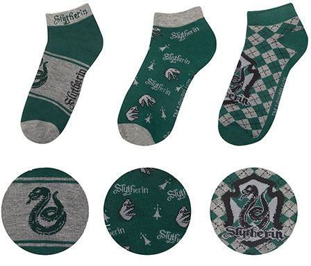 Läs mer om Harry Potter - Slytherin Ankle Socks 3-Pack