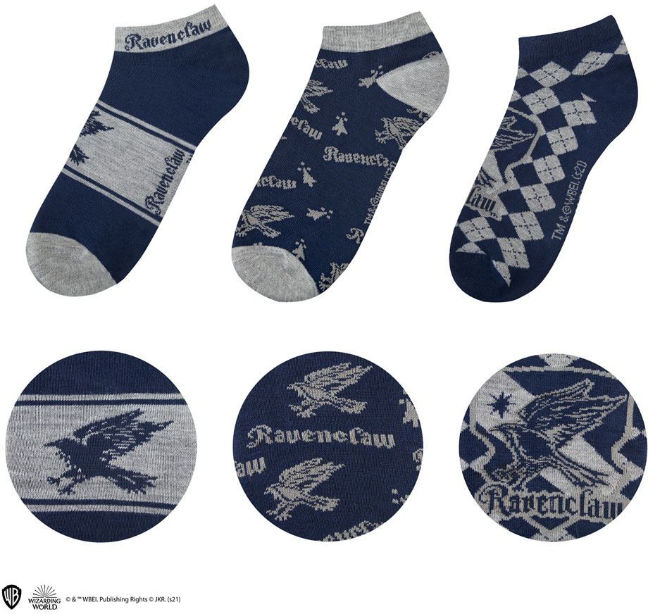 Läs mer om Harry Potter - Ravenclaw Ankle Socks 3-Pack