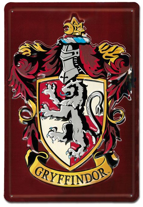 Harry Potter - Gryffindor 3D Tin Sign