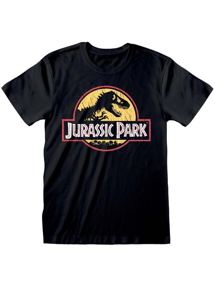 Jurassic Park - Original Logo Distressed T-Shirt