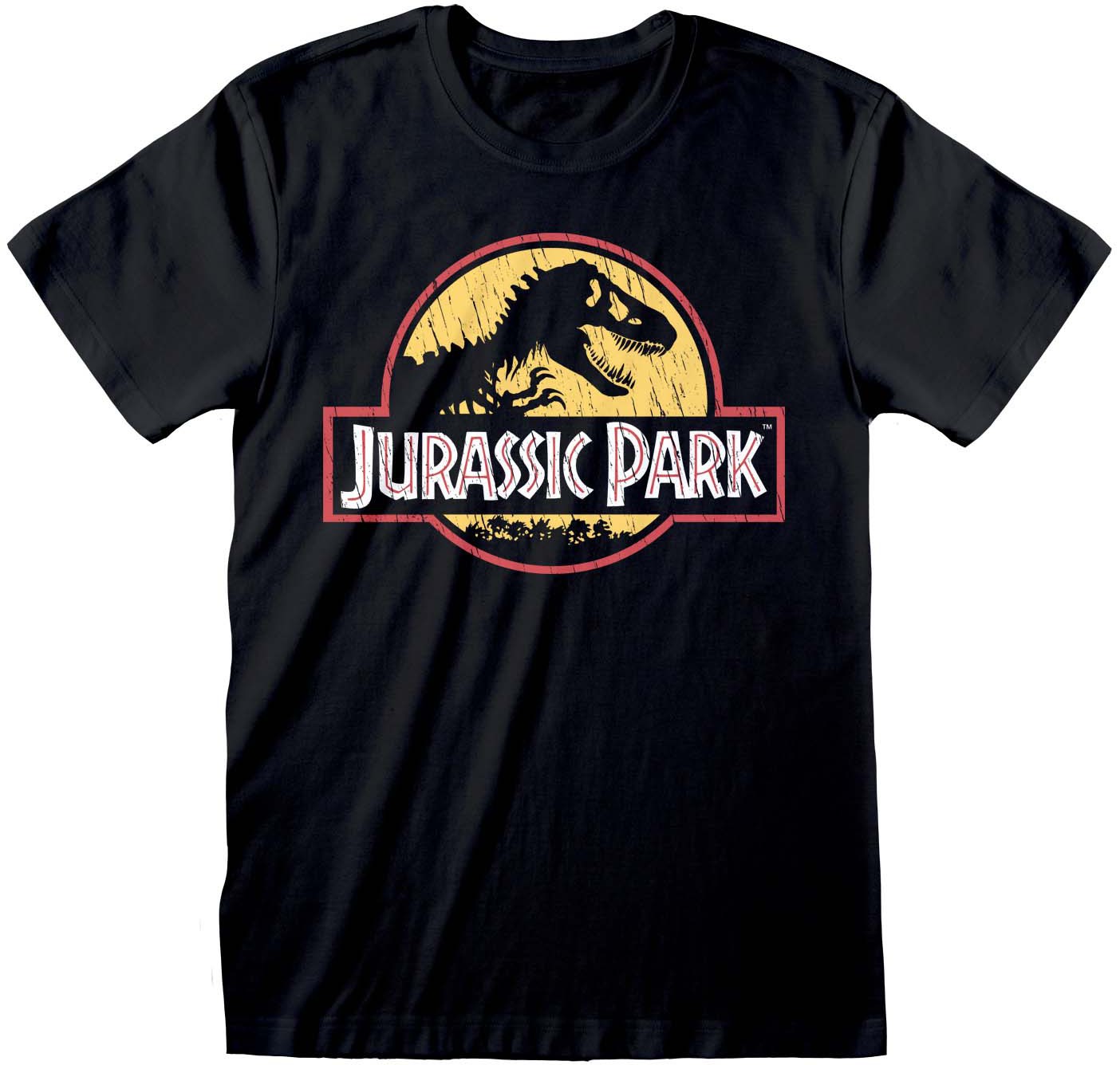 Jurassic Park - Original Logo Distressed T-Shirt