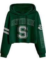 Harry Potter - Womens College Style Slytherin Cropped Pullover