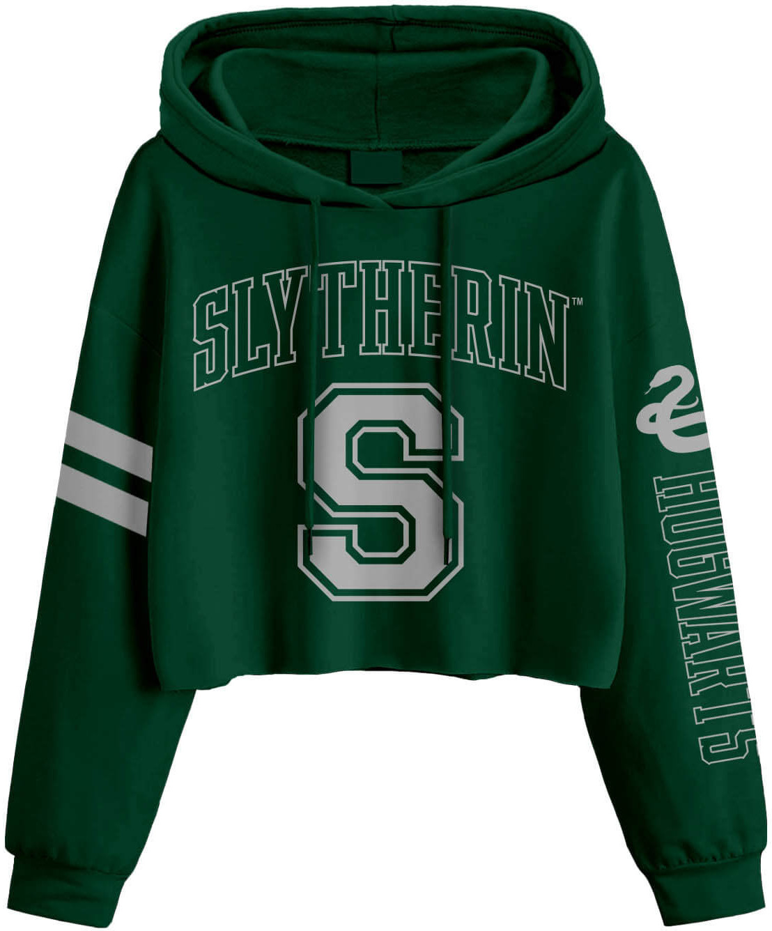 Läs mer om Harry Potter - Womens College Style Slytherin Cropped Pullover