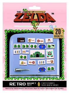 Läs mer om Legend of Zelda - 8-bit Magnet Set 20-pack