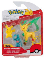 Pokémon - Battle Mini Figures Pikachu, Wynaut & Leafeon