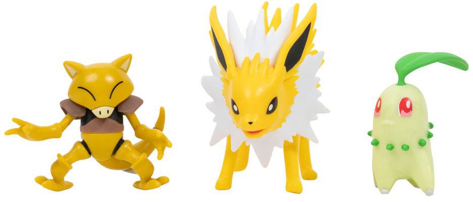 Läs mer om Pokémon Battle Figure Set - Abra, Chikorite & Jolteon