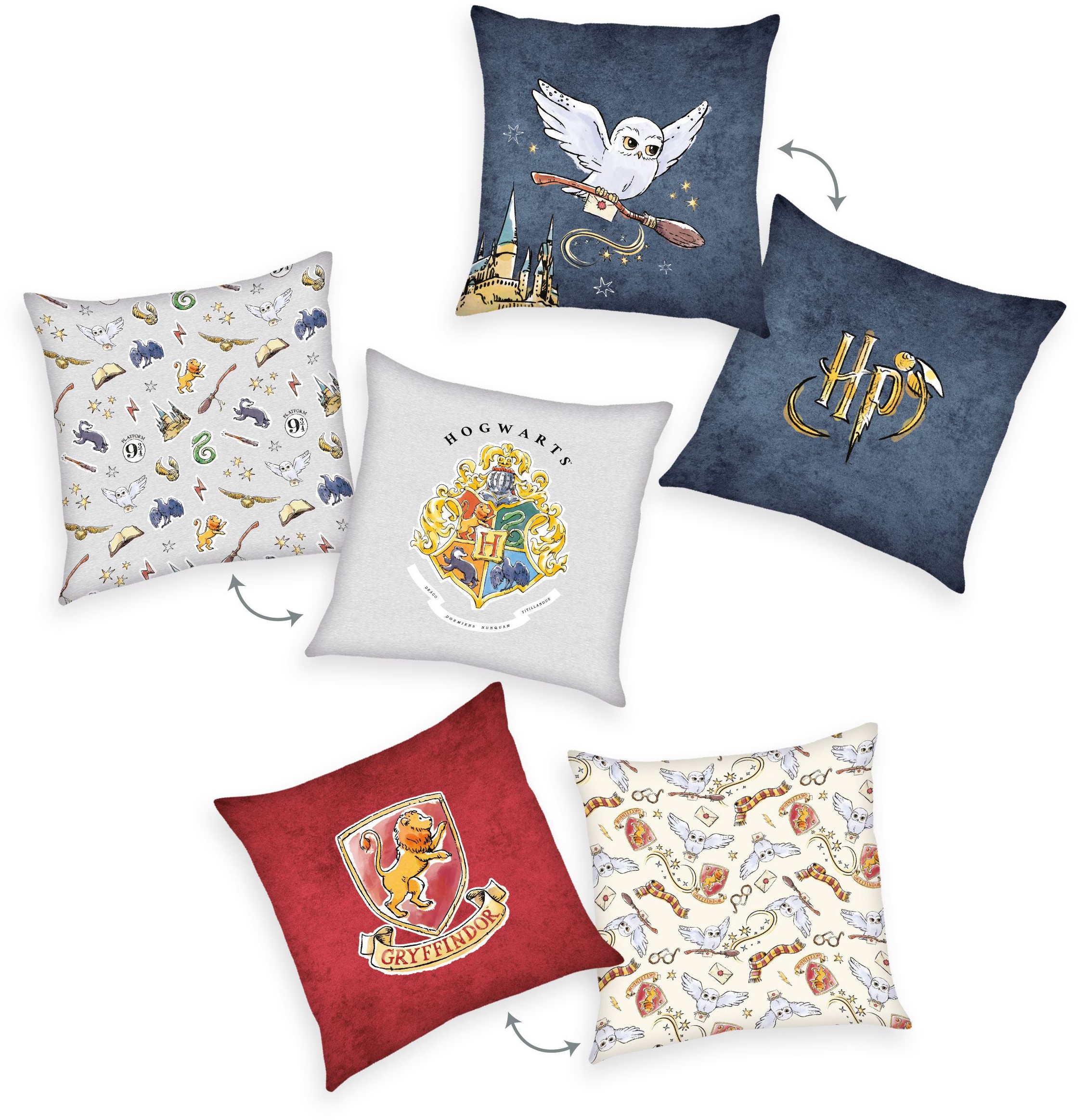Harry Potter - Harry Potter Pillows 3-Pack - 40 x 40 cm