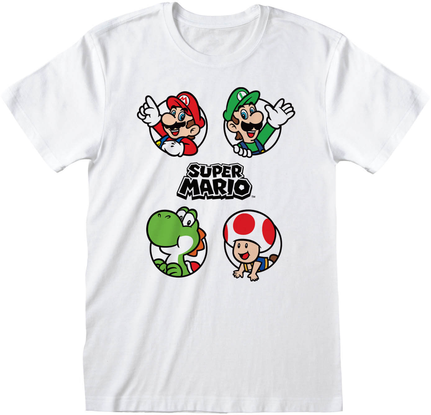 Läs mer om Super Mario - Circles T-Shirt