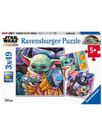 Star Wars The Mandalorian - Grogu Moments Jigsaw Puzzles 3-Pack (49 pieces each)