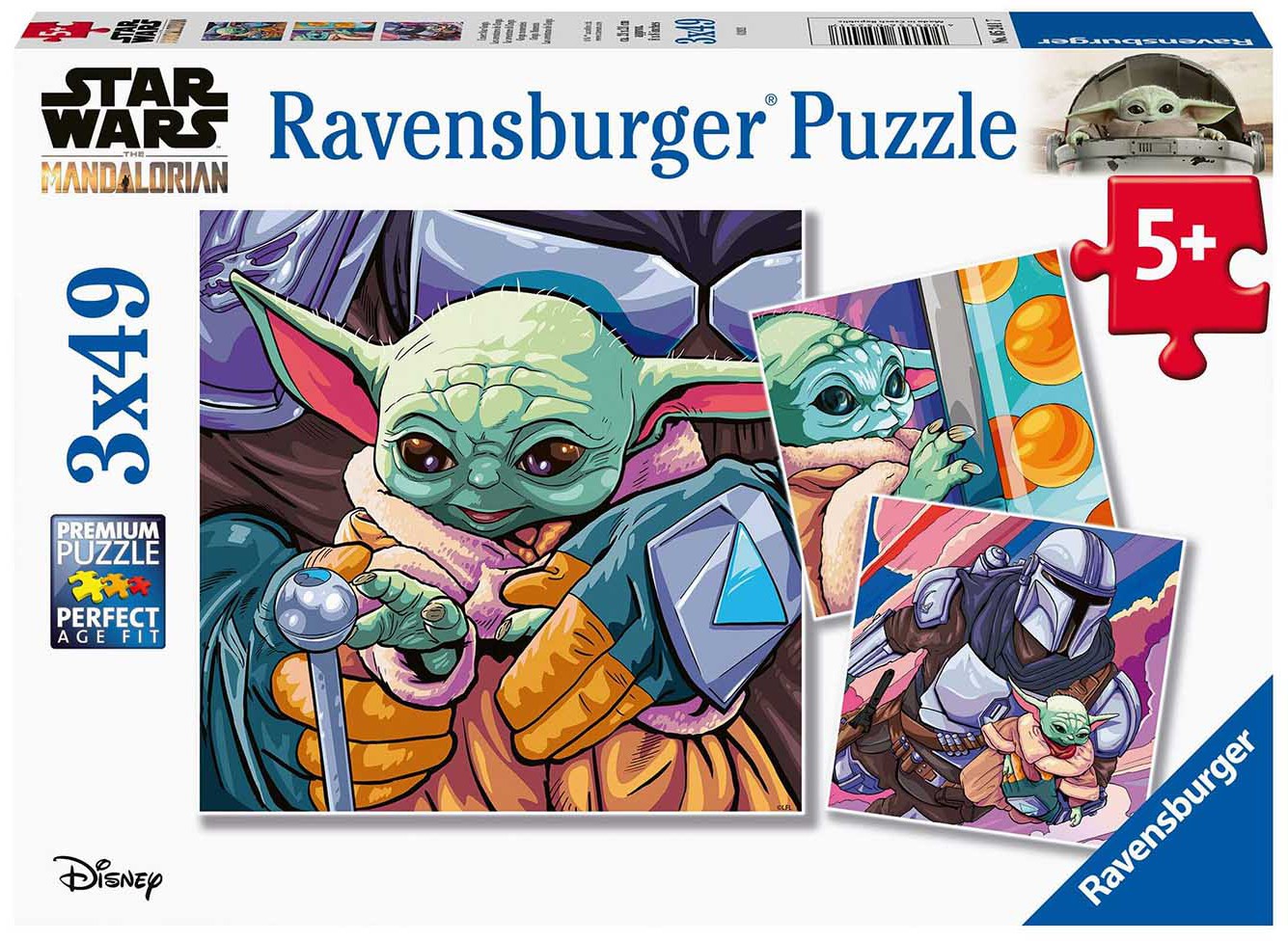 Läs mer om Star Wars The Mandalorian - Grogu Moments Jigsaw Puzzles 3-Pack