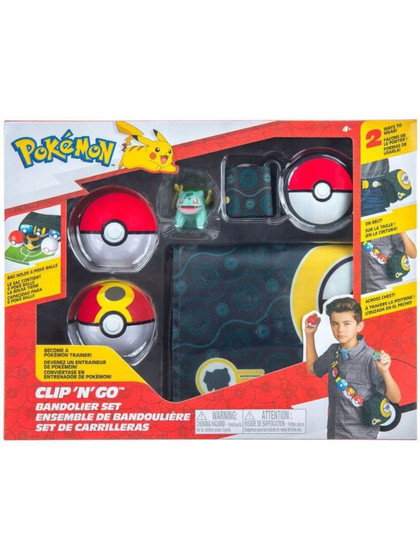 Pokémon - Clip 'N' Go Bandolier Set - Repeat Ball, Poké Ball & Bulbasaur Set