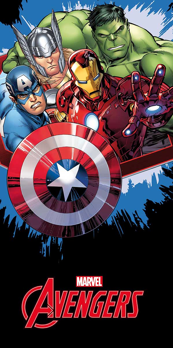 Marvel - Avengers with Logo Towel - 70 x 140 cm