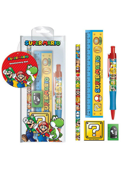 Super Mario - 5-Piece Stationary Set