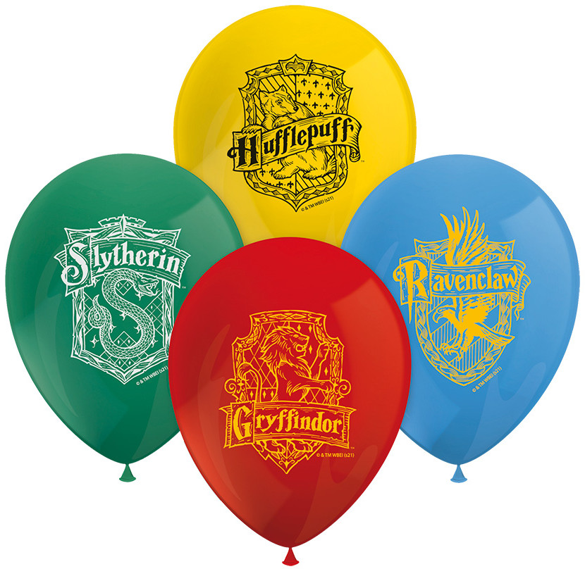 Läs mer om Harry Potter - House Crest Balloons 8-Pack