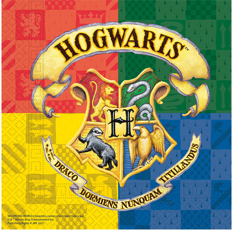 Harry Potter - Hogwarts Houses Paper Napkins 20-Pack