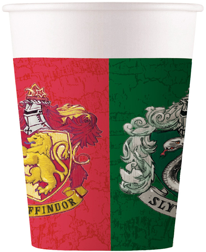 Läs mer om Harry Potter - Houses Paper Cups 8-Pack