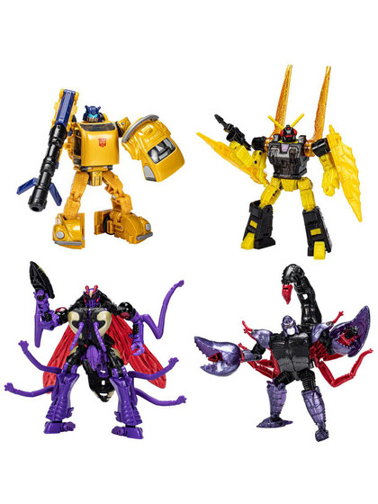 Transformers Legacy: Buzzworthy Bumblebee - Creatures Collide 4-Pack