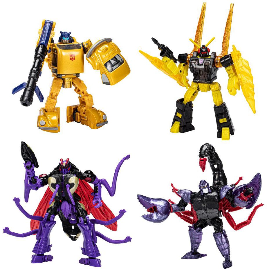 Läs mer om Transformers Legacy: Buzzworthy Bumblebee - Creatures Collide 4-Pack