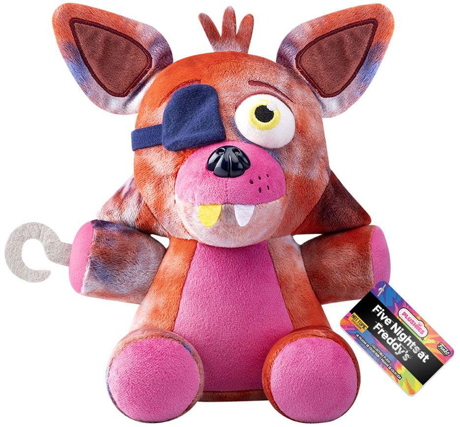 Läs mer om Five Nights at Freddys - Tie-Dye Foxy Jumbo Plush - 25 cm