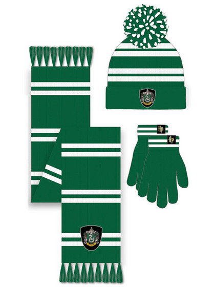 Harry Potter - Beanie & Scarf Set House Slytherin - 165 cm