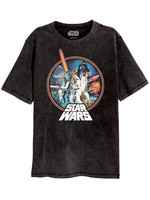 Star Wars - Retro Circle Acid Wash T-Shirt