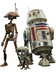 Star Wars - R5-D4, Pit Droid, & BD-72 TMS - 1/6